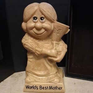 Charming Tan World's Best Mother Figurine